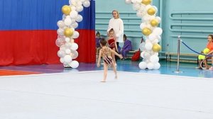 Художественная гимнастика.Первые соревнования.Гимнастка:Куш Эмилия 4 года #художественнаягимнастика