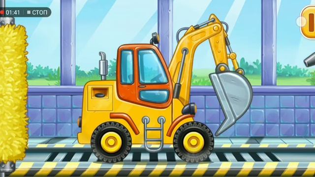 Экскаватор. Трактор. Бульдозер. Игра. смотреть онлайн