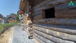 Баня из сухостойной сосны Kelo  в п. Гранный