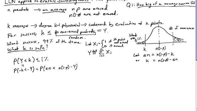 Laws of Large Numbers: applied to erasure-correcting codes. Part 1 смотреть онлайн