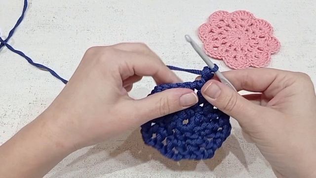 Цветочный мотив / Tutorial crochet смотреть онлайн