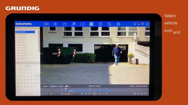 GRUNDIG Security NVR Object Classification Smart Search | Smart Search Objektklassifizierung смотреть онлайн