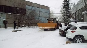 Испытания Кировец с ДМ-15 (грейдозер)