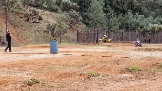 4 year old dirt bike rider, rides a RM 250 for First time EVER!