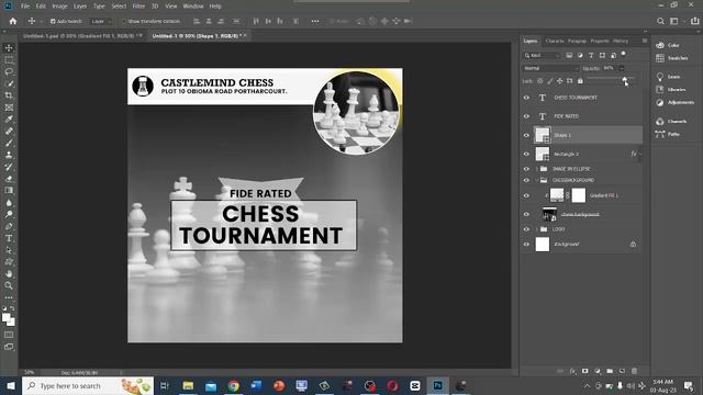 How to design Simple Chess tournament flier (Super Easy) смотреть онлайн