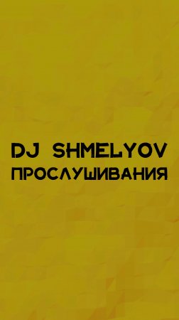 DJ SHMELYOV ПРОСЛУШИВАНИЯ