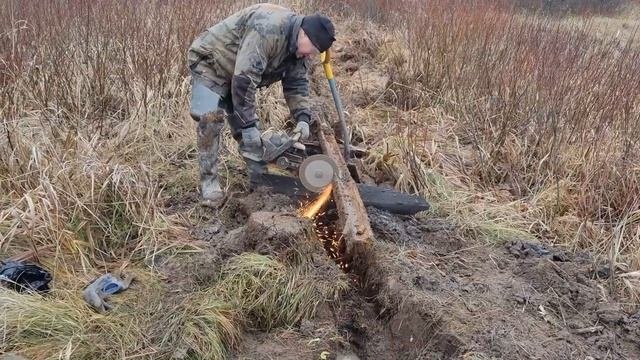 Коп металлолома ,копаем рельсы , провалился в болото ..Жесть)))