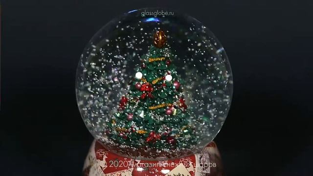 Стеклянный шар с блестками Нарядная Ёлочка смотреть онлайн
