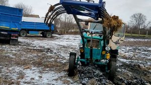 Випробовуємо грейфер Трактор ЮМЗ в роботі із КУНом