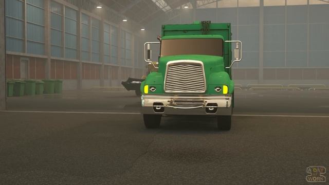 Машинки убирают улицы города  День переработки вторсырья! Познавательные мультики для детей