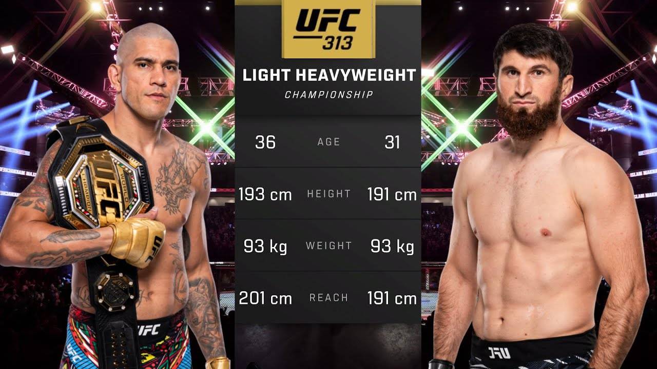 Алекс Перейра против Магомеда Анкалаева Полный бой - UFC 313