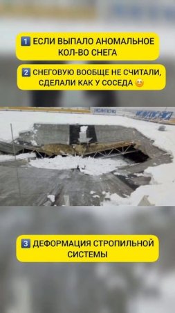 Строительной мифология. Миф 4.Крыши надо чистить, особенно плоскую. #shorts