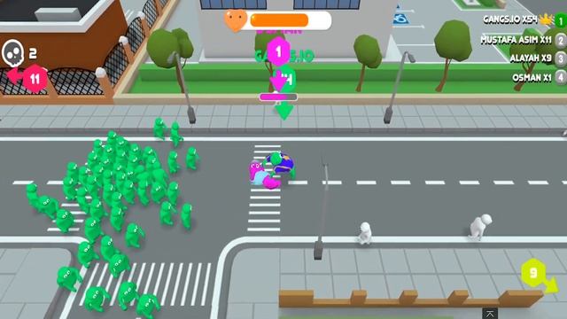 Gangs.io Crowd City World Record Map Control: 100.00 125