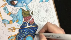 COPIC MARKER TUTORIAL | Durga and the Tiger Jasmine Becket-Griffith