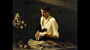 Ларго из 6-го ля-минорного концерта Вивальди внутри картины Микеле Караваджо Лютнист