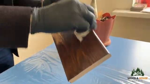 Как правильно нанести масло для дерева - Wood&House _ Интерьерное масло - цвет шоколад смотреть онлайн