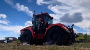 Электрический автопилот на тракторе Кировец К-742