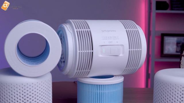 Máy lọc không khí cho xe hơi Smartmi - Lõi Lọc Kép lọc các hạt 03 micron và Hiệu Suất 70m ³h