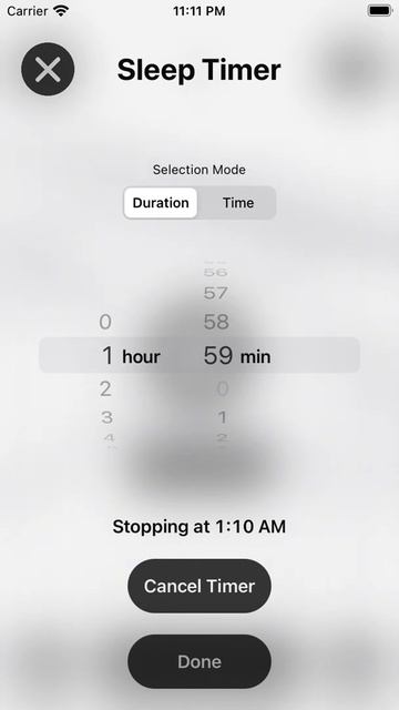 White Noise: Sound Machine iOS & macOS App: New Sleep Timer