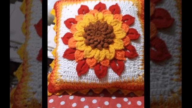 Stylish Crochet Fancy Mandala Cushion Cover design ideas/Crochet Cushion/Pillow Cover