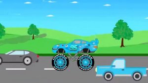 Монстр Трак Супергерои Бэтмен Супермен Халк и другие видео для детей