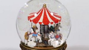 Стеклянный шар с блёстками "Карусель".