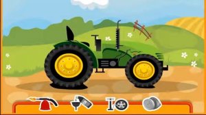 КРАСНЫЙ Трактор для детей  Мультики про трактора