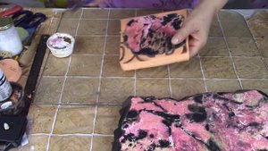 Каменные часы из родонита. Имитация камня. ХоббиМаркет