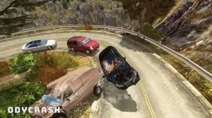 GTA 4 Cliff Drops Crashes with Real Cars mods #48 | Odycrash