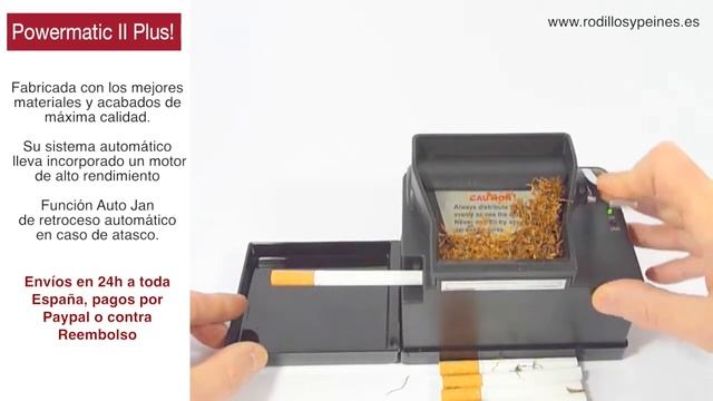 Powermatic 2+ entubadora 240 cigarrillos en 1h смотреть онлайн