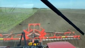 Лущильник дисковый в работе Solar Fields в Саратовской области