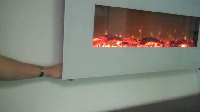 Touchstone's Ivory Wall Mounted Electric Fireplace смотреть онлайн