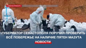 Губернатор Севастополя поручил «ногами пройти» всё побережье в поисках пятен мазута