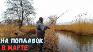 ПЕРВАЯ РЫБАЛКА НА ПОПЛАВОК В МАРТЕ. ВОТ ЭТО КЛЕВ ХОРОШЕЙ ПЛОТВЫ!