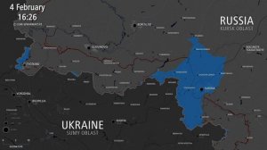 Анимированная карта боевых действий в Курской области за последние 60 дней.