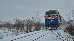 ТЭ33А-0229 С ПОЕЗДОМ 642Т ЗЫРЯНОВСК-ӨСКЕМЕН-1