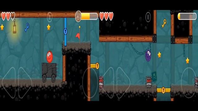 Red Ball 4 - Red Tomato Ball vs Blue Berry Ball Ultimate Race Walkthrough in Volume 5 Caves смотреть онлайн