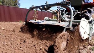 Работа мини трактора Янмар. Yanmar YM 1510