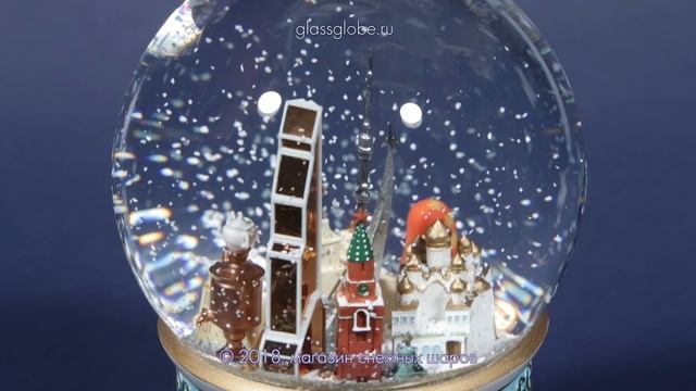 Russia Moscow Snow Globe, musical Collectible snow globe смотреть онлайн