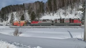 Снегоочиститель в работе на перегоне "Кошурниково - Щетинкино" | Железная дорога зимой | РЖД