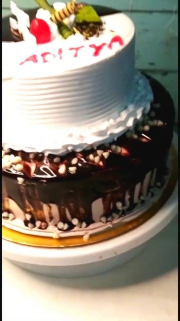 2 tier Black Forest cake   Dising : Short short youtube Youtubeshort By cooking Art l