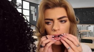 ASMR girl who is OBSESSED with you eats your curly hair in class 😳 (roleplay)