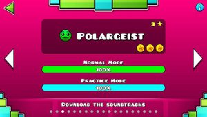 ПОПЫТКИ ПРОЙТИ ТРЕТИЙ УРОВЕНЬ В ГЕОМЕТРИИ ДЭШ / GEOMETRY DASH POLARGEIST  / НА АЙФОН 11 / IPHONE