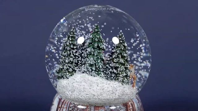 Шар со снегом Добрый Дедушка Мороз смотреть онлайн