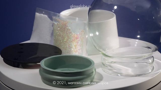 Набор для создания стеклянного шара со снегом. 10см. DIY. A set for creating your snow globe. 10 cm смотреть онлайн