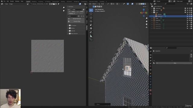 3. Chapter 5, Part 2, Applying Texel Density + Combining Meshes + Organizing