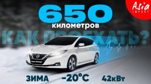 Nissan Leaf в мороз🥶по трассе 650 км‼