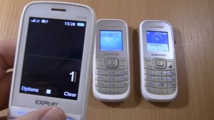 Incoming call & Outgoing call at the Same Time 2 Samsung +Explay