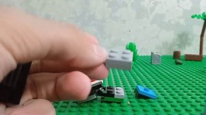 Лего мини танк Т-54|||инструкция