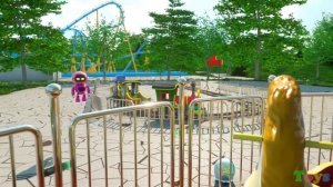 Мультфильмы про машинки и паровозики. Парк аттракционов. Трейлер.